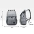 Women Canvas Backpack Casual USB Interface Charging Shoulder Bag For Teenager