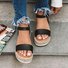 Andynzoe Women Summer Adjustable Buckle Platform Sandals