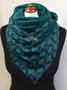 Green Casual Cotton Scarves