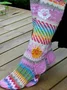 Warm socks, piled socks, colorful socks